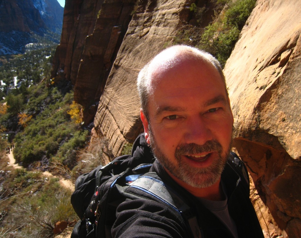 Preston Grant in Zion Preston Grant hiking Zion National Park